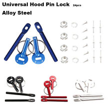 Universal Car Bonnet Kit Aluminum Alloy Hood Pin Lock Kit Down Hood Lock