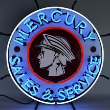 Mercury Sales And Service Business 24 X24 Neon Sign Decor Neon Light Sign