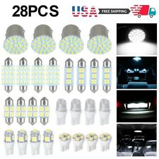 28pcs Led Car Interior Light Bulbs Combo Map Dome Door Trunk License Plate Lamps