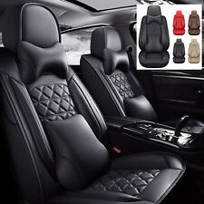 Waterproof Leather Car Seat Cover Full Set W Pillows For Honda Civic Hatchback