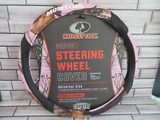 Mossy Oak Premium Pink  Camo Steering Wheel Cover 14.5 - 15.5 Universal Nwt