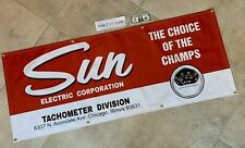 Sun Tachometer Garage Banner Sign Large 2x5
