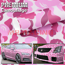 2pcs 4x8 Sample Camouflage Camo Ape Pink Car Vinyl Wrap Sticker Decal Film