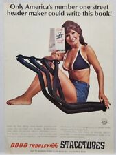 1977 Doug Thorley Headers Streetubes Sexy Lady Retro Vtg Print Ad Poster Art 70s