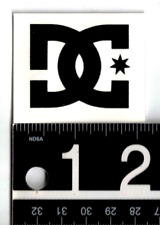 Dc Shoe Company Skateboard Decal 1.7 In X 1.3 In Black Skate Snowboard Sticker