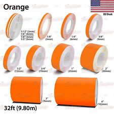 Orange Roll Vinyl Pinstriping Pin Stripe Car Motorcycle Line Tape Decal Stickers