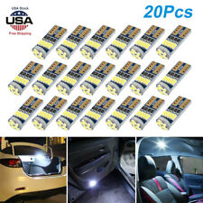 20pcs T10 Led Canbus Error Free Bulb 15smd 194 W5w Car Wedge Lamp Dome Map Light