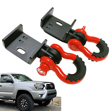 Front Demon Tow Hook Brackets D-ring Shackles For 2009-2021 Toyota Tacoma