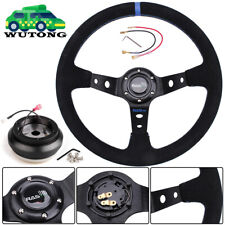 14 Suede Steering Wheel Hub Adapter For Honda Civic 92-95 Eg Integra 94-01