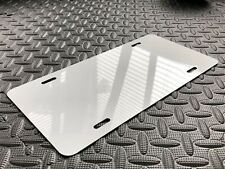 White .040 - 1mm Heavy Duty Anodized Aluminum License Plate Blank -made In Usa