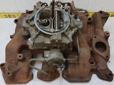 Oem Gm 371 4bbl Intake Manifold With Carburetor 569138 1957-58 Olds 88-98 Wrm33