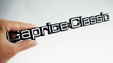 80-90 Caprice Classic Trunk Lid Emblem 3d Letter Plastic 20606499 Silver Black