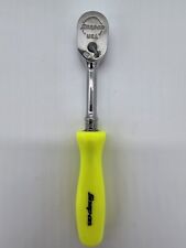 Snap On Tools Thld72 Yellow 14 Drive Hard Handle Long Fixed Head Ratchet  New