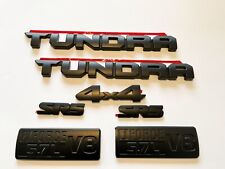 7pcs 3d Blackout Emblems Overlay Kit 2014-2021 For Tundra Sr5 5.7l V8 Iforce 4x4