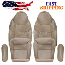 For Ford Excursion Limited Xlt 2000 2001 Front Bottom Top Leather Seat Cover Tan