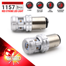 New Syneticusa 1157 Red Led Strobe Flashing Tail Brake Stop Parking Bulbs Light
