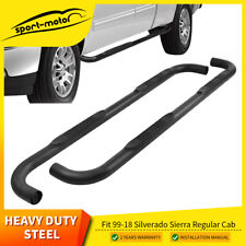 For 99-18 Chevy Silverado 1500 Extended Cab 3 Nerf Bars Side Step Running Board