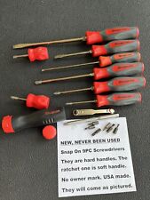Snap On Screwdriver Set With Ratcheting Hard Handle New