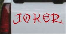 Tribal Joker Car Or Truck Window Laptop Decal Sticker Red 8.5x2