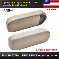 2pcs Fits 99-07 Ford F250 F350 Excursion Lariat Leather Seat Armrest Cover Tan