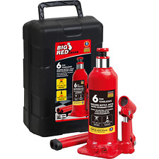 Big Red Hydraulic Bottle Jack Carrying Case 6 Ton Capacity 12000 Lbs T90613