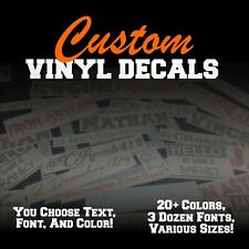 Custom Personalized Vinyl Text Decal Sticker For Car Truck Boat Wall Tumbler