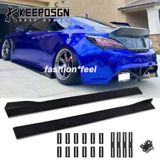 Glossy Side Skirts Extension Lower Splitter Body Parts For Hyundai Genesis Coupe