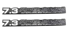 2 Pack 7.3 Powerstroke Intercooled Turbo Diesel Super Duty Decal Sticker Black