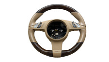 10 11 12 13 14 15 16 Porsche Panamera Steering Wheel Beige Oem 970347803849j9