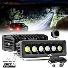2x 6inch Cree Led Work Light Bar Spot Fog Driving Offroad 4wd Offroad Wwiring