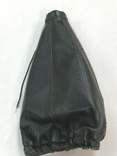 New Black Carbon Leather Sport Gear Shift Knob Shifter Boot Cover Gaitor Gb-3031