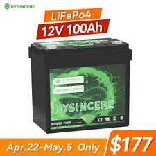 12v 100ah Lifepo4 Lithium Battery Deep Cycle For Solar Panel Rv Off-grid Power