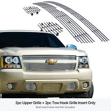 Fits 2007-2014 Chevy Tahoesuburbanavalanche Billet Grille Grill Insert Combo