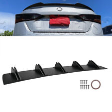 For Nissan Altima Car Rear Lower Diffuser 5fin Splitter Bumper Spoiler Lip Black