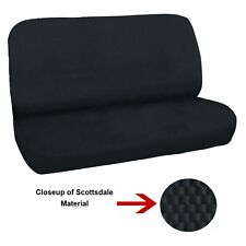 Universal Full Size Bench Truck Seat Cover Scotsdale Black Fits Chevy Ford Dodge