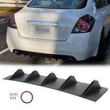 For Nissan Altima Carbon Fiber Rear Lip Bumper Diffuser Shark Fin Spoiler Wing