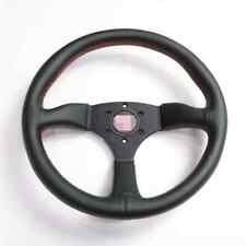 Momo Steering Wheel H Sign14 Inch Black Leather Currency Racing Steering Wheel