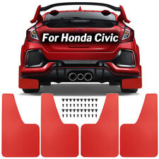Carbon Red Mud Flaps Splash Guards Fender Mudguard For Honda Civic Type R Accord