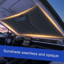 14280cm Car Sun Shade Cover Windshield Sunshade Sun Uv Block Protector Titanium