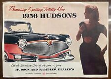 1956 Hudson Rambler Dealer Large Prestige Sales Brochure Booklet Original Big