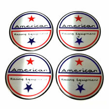 4 Set American Racing Vintage Wheel Rim Center Cap Sticker Logo 1.5 Dia 36mm