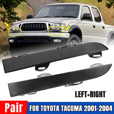 Set For Toyota Tacoma 2001-2004 Front Grille Headlight Filler Molding Trim Panel