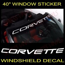 Chevy Corvette Chevrolet Windshield Vinyl Decal Sticker