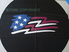 Spare Tire Cover 27 - 28.7 American Flag Zf2027g1 Sportage Black