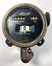 Vtg Stewart Warner Magnetic Speedometer Trip Brass Gauge Ford Model A T Rat Rod