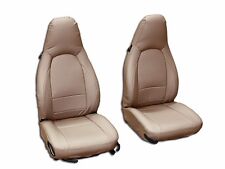 Porsche 911 928 944 968 Beige S.leather Custom Made Fit Front Seat Cover