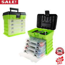 4 Drawers Storage Utility Tool Box Organizer W 19 Compartments Durable Green Us