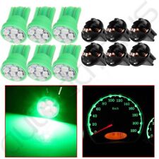 6x Green T10 Pc168 Led Bulb Instrument Cluster Panel Gauge Light With Twist Lock