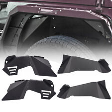 Front And Rear Inner Fender Liners For 2007-2018 Jeep Wrangler Jk Off-road Steel