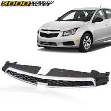 Fit For 2011-2014 Chevy Cruze Front Bumper Upper Grille Chrome Trim Grill Us New